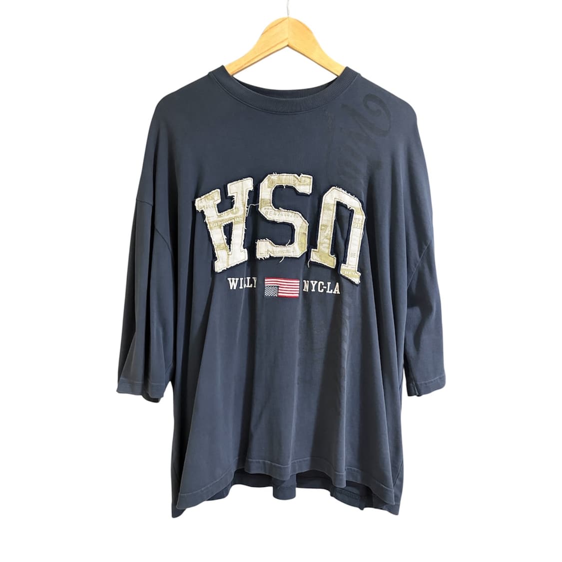 윌리차바리아 USA 버팔로 티셔츠 네이비 상품이미지1