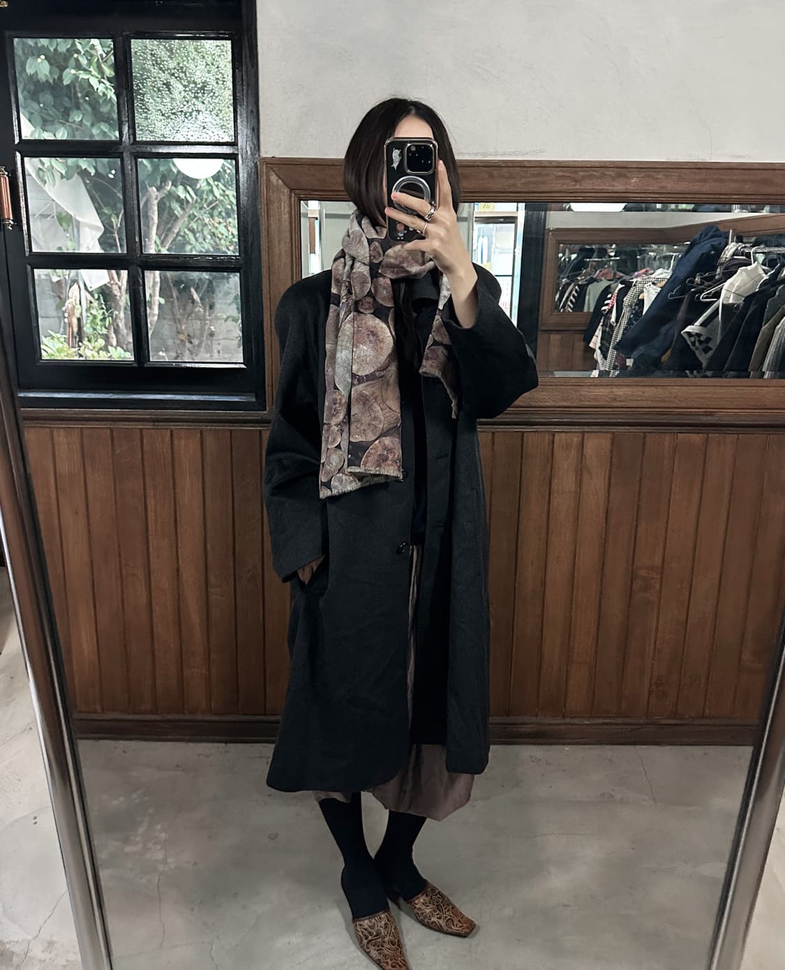 PAUL SMITH wood print virgin wool muffle 상품이미지6