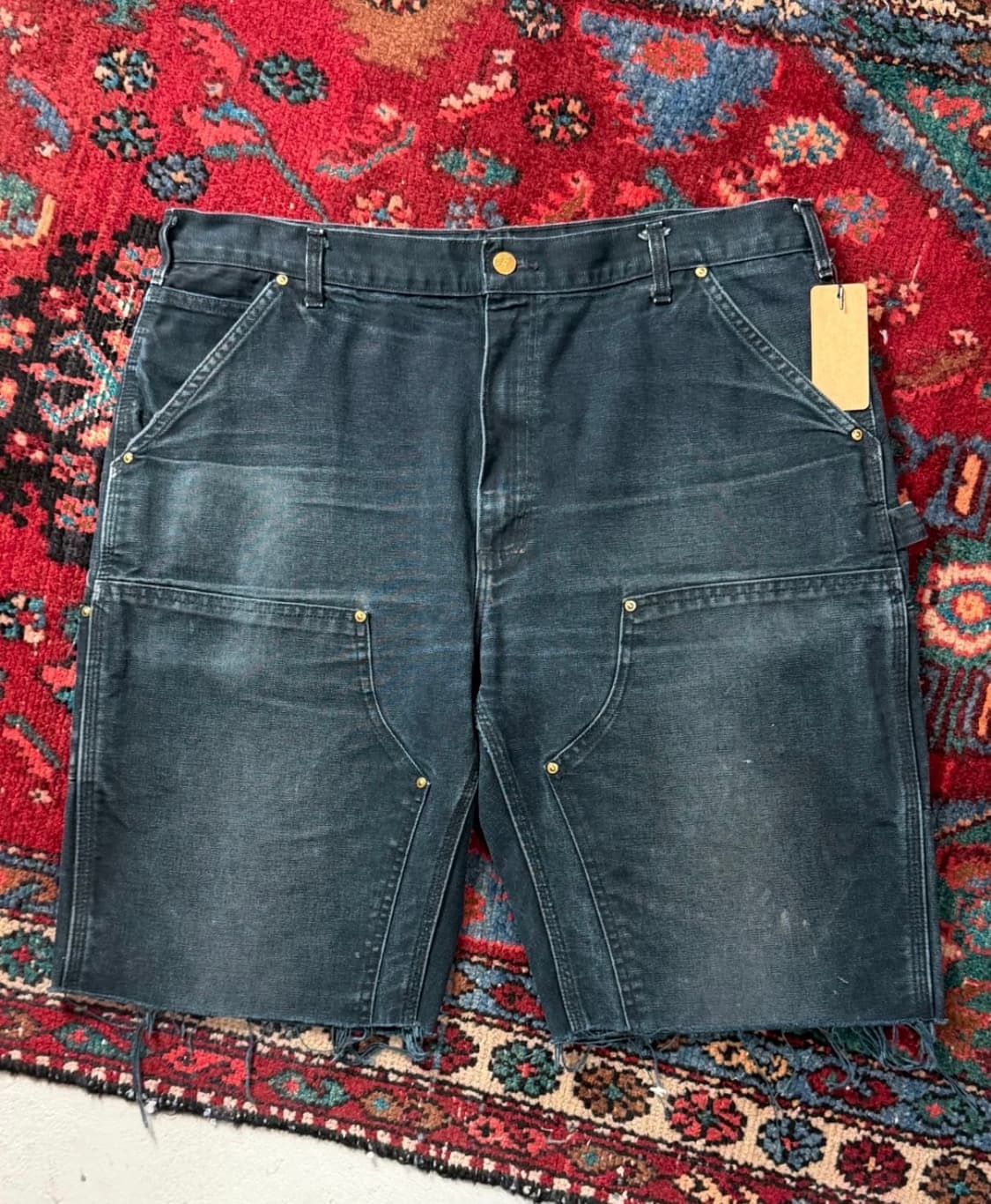 [38] OG USA Made 칼하트 B01 더블니 쇼츠 상품이미지3