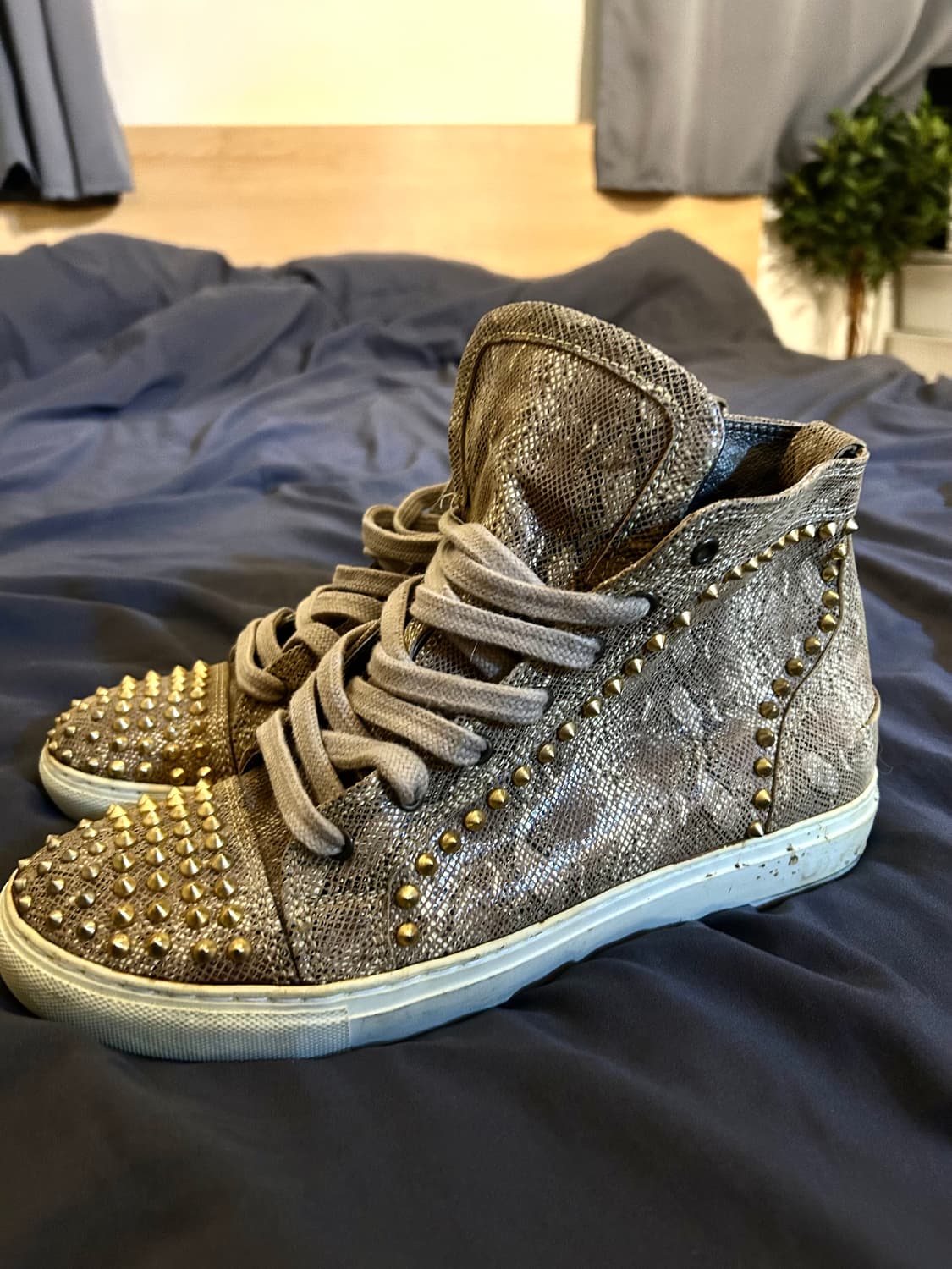 Python Leather Stud y2k High Top 상품이미지8