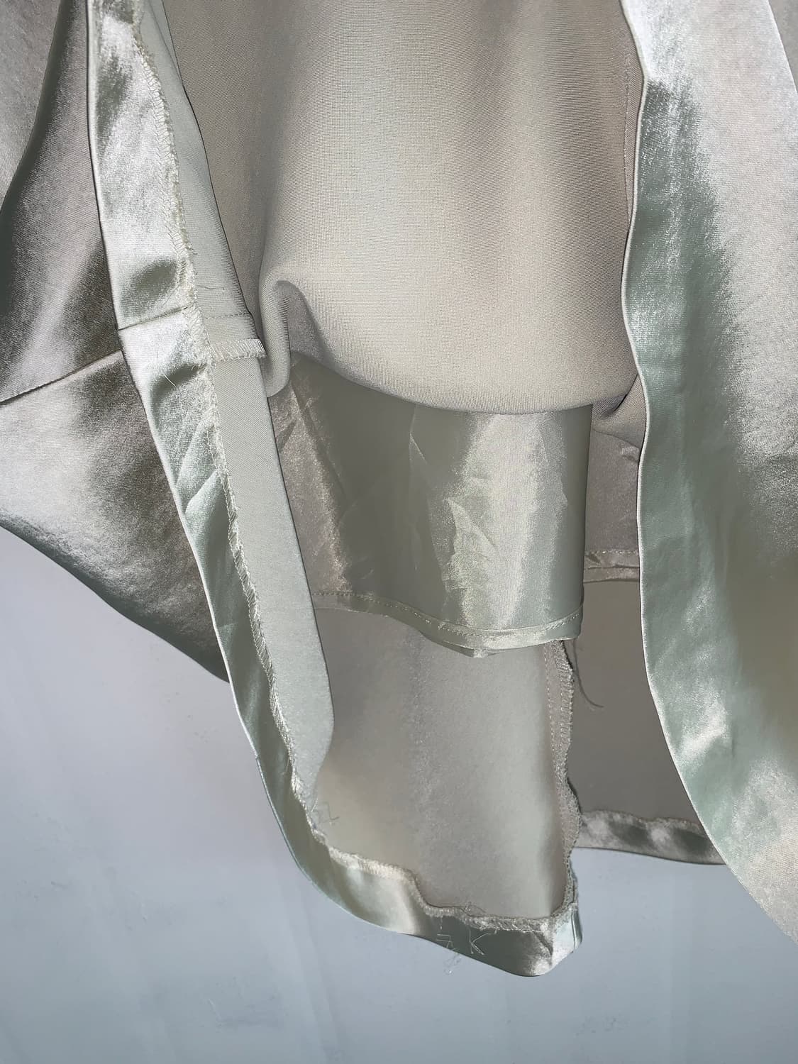 Mint Green Satin Maxi Skirt 상품이미지8