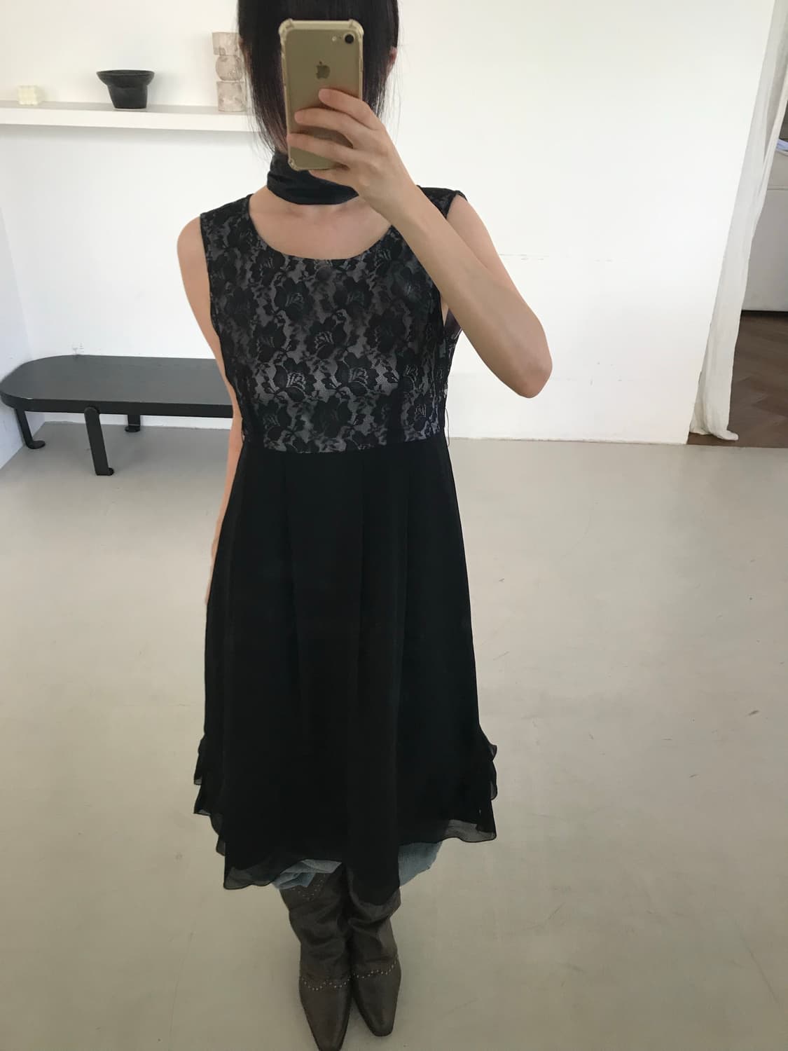vintage lace frill one-piece 상품이미지9