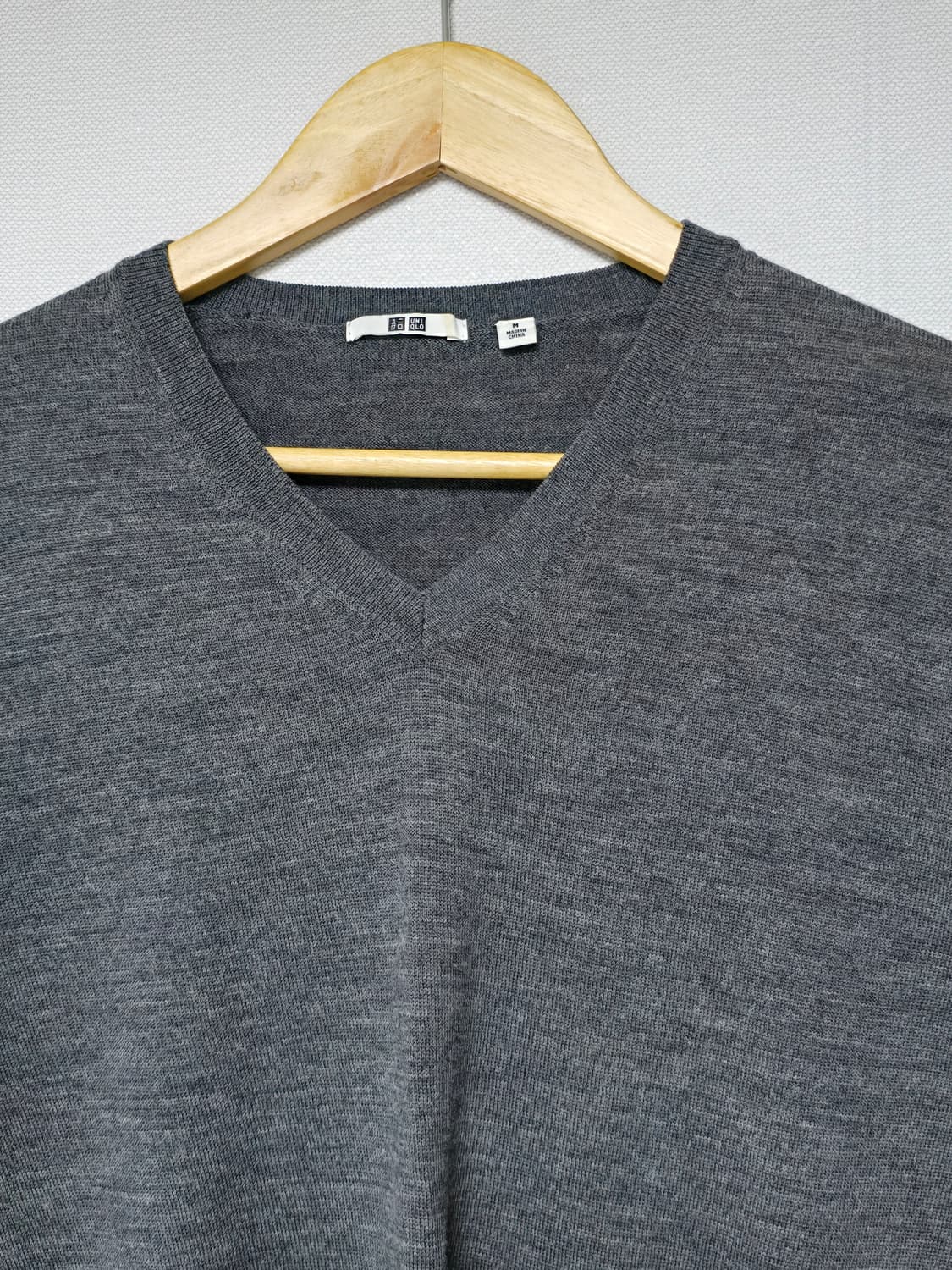 유니클로 울100 pure new wool 니트 M 상품이미지4