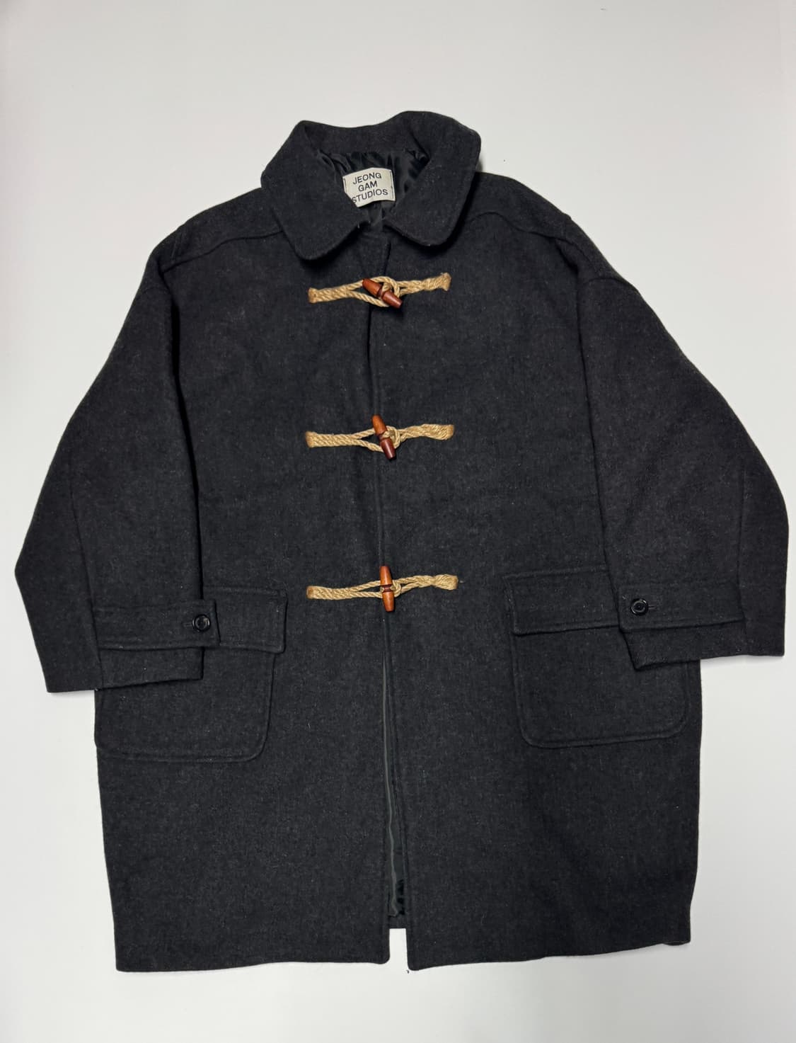 여성 정감 스튜디오 더플 코트 오버핏 빅사이즈 상품이미지1