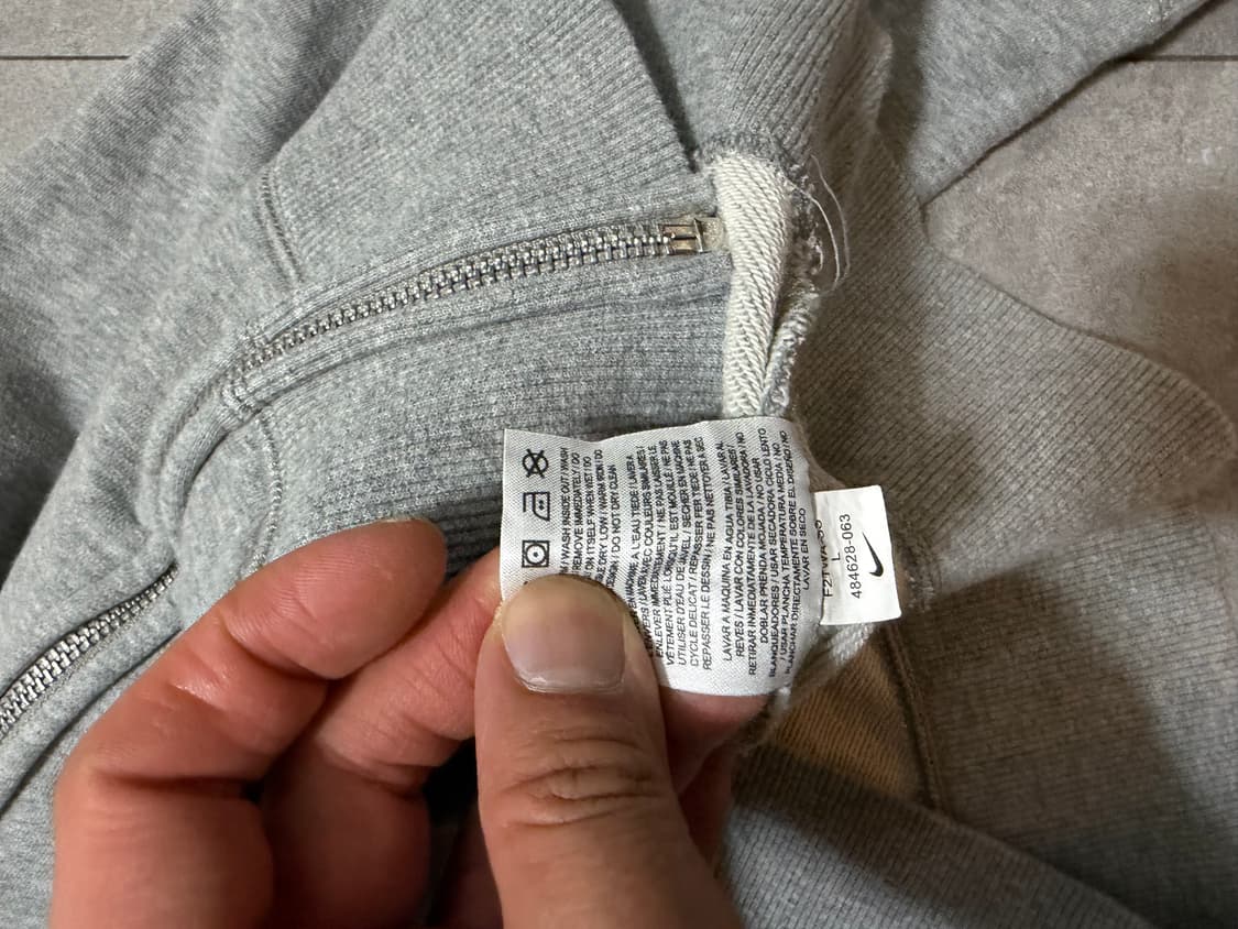  나이키 로고 스펠아웃 빈티지 스웻 후드 자켓 95size  상품이미지6