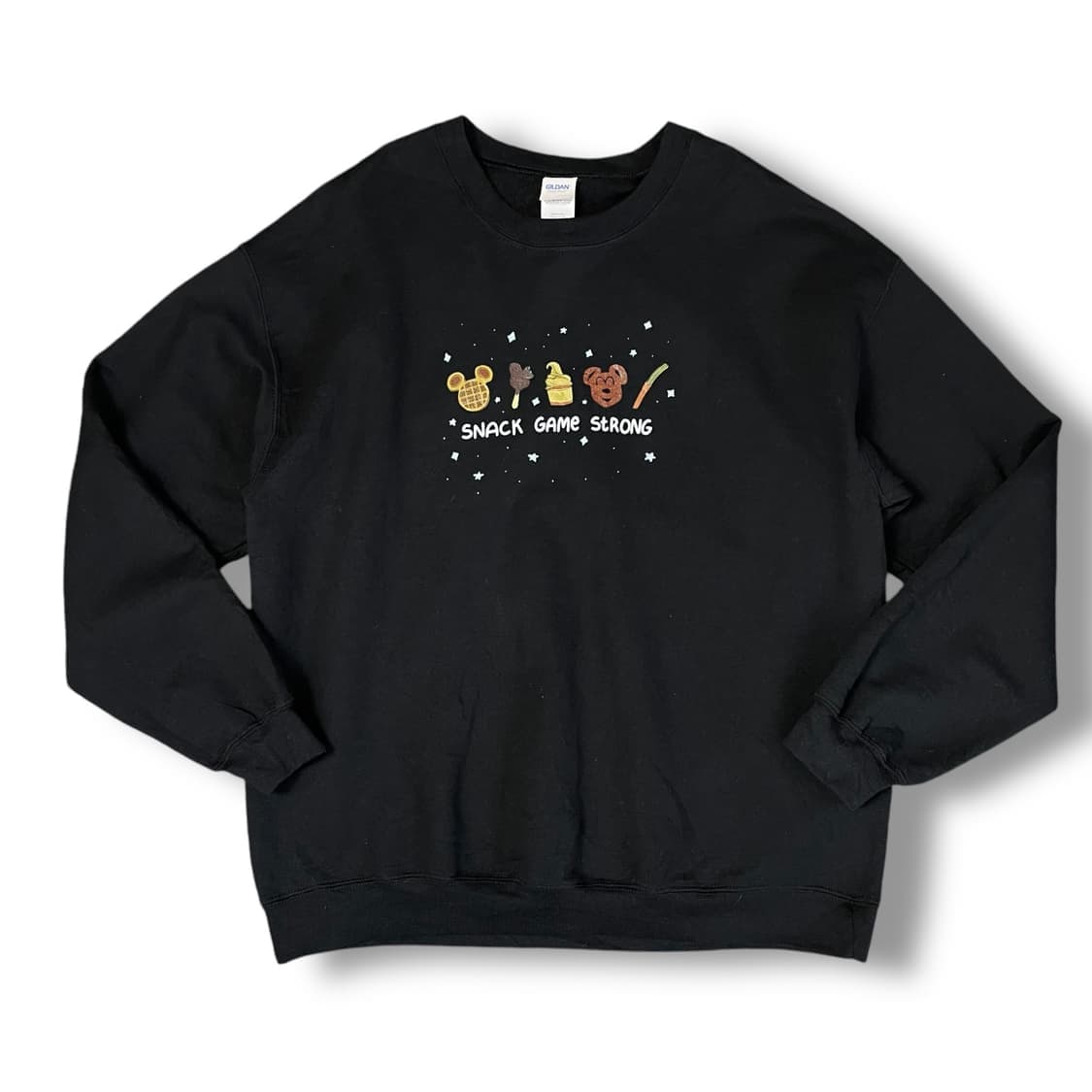 길단 블랙 프린팅 기모 맨투맨 L 상품이미지1