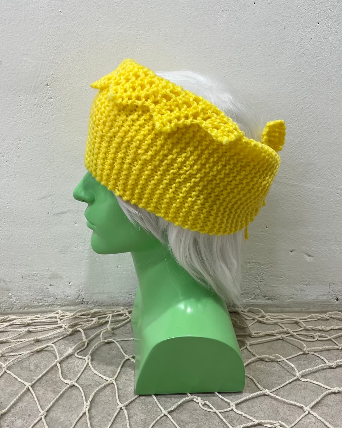  yellow knit crown scarf  상품이미지5