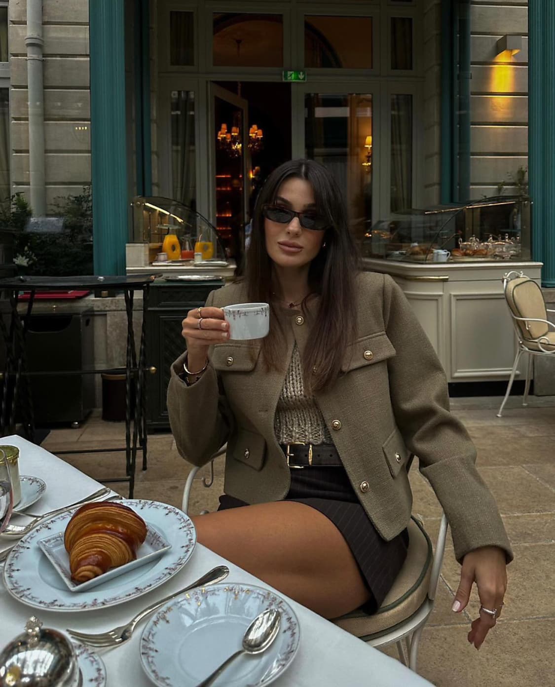 zara 자라 플랩 크롭 재킷 트위드 자켓 S 상품이미지1