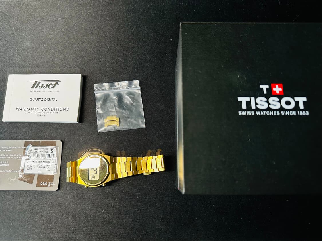 티쏘 PRX 35mm 디지털 금통 쿼츠 시계 판매 상품이미지5