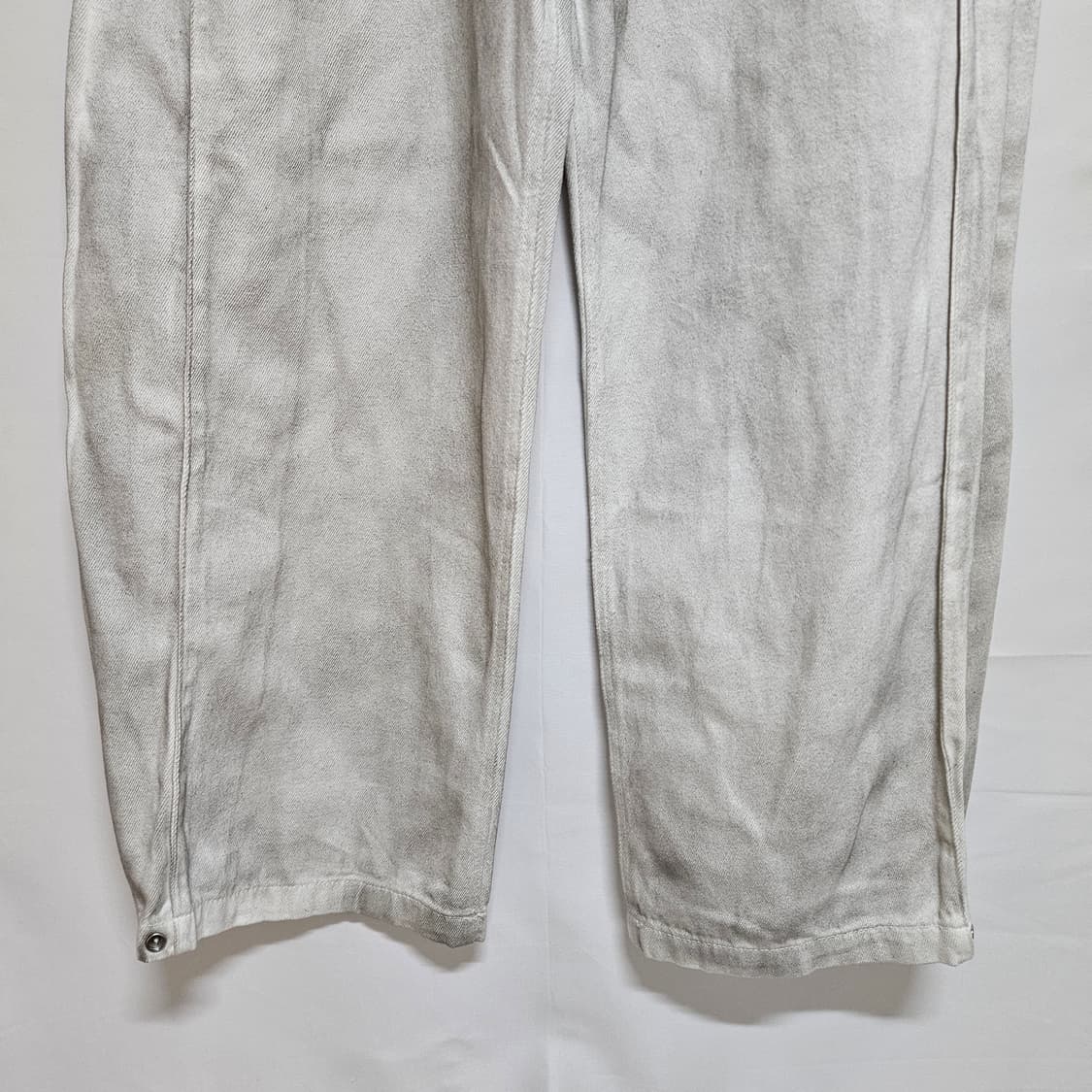 S DNSR 사이드 버튼 더티 화이트 데님팬츠 상품이미지3