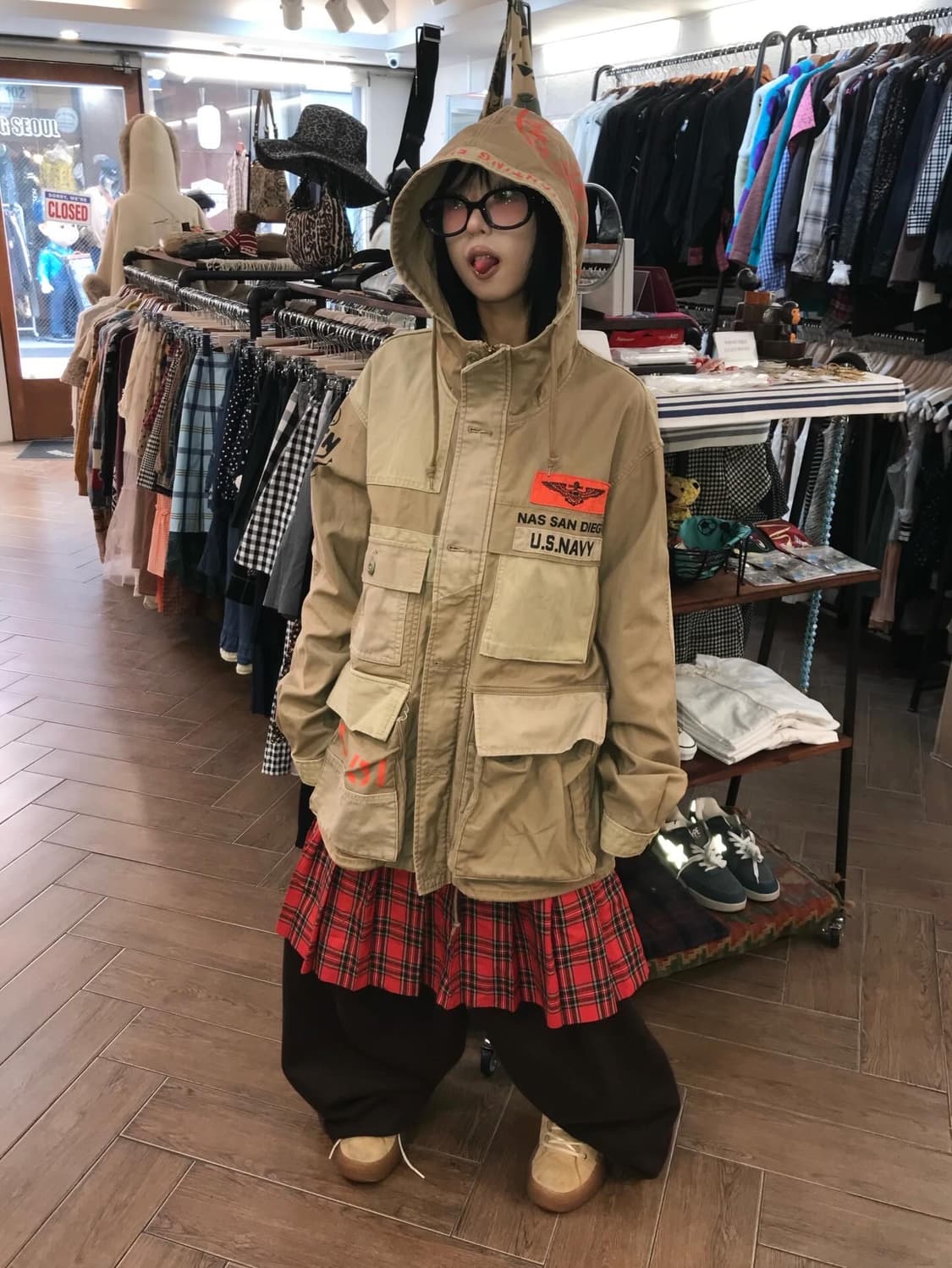 Avirex Multi Pocket Hooded Jacket 상품이미지2