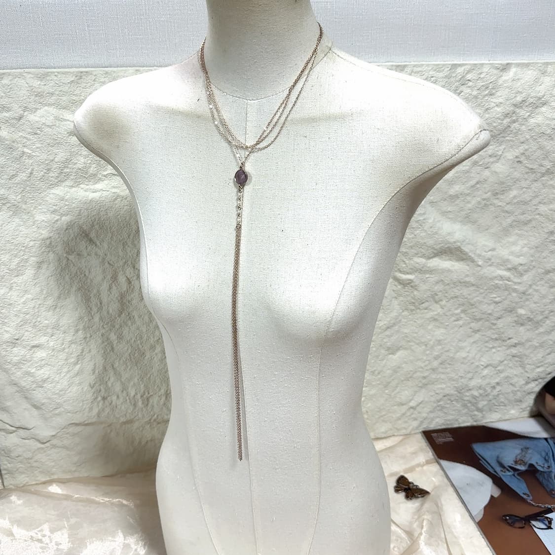 빈티지 레이어드 오리엔탈 태슬 목걸이 상품이미지1