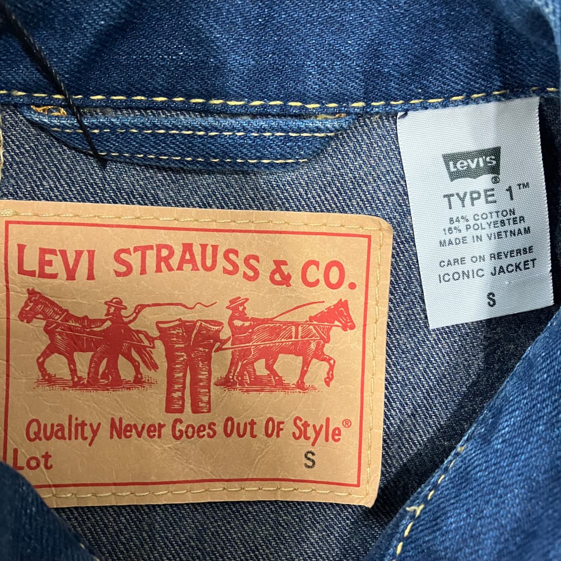 246 리바이스 타입1 데님 청자켓 상품이미지3