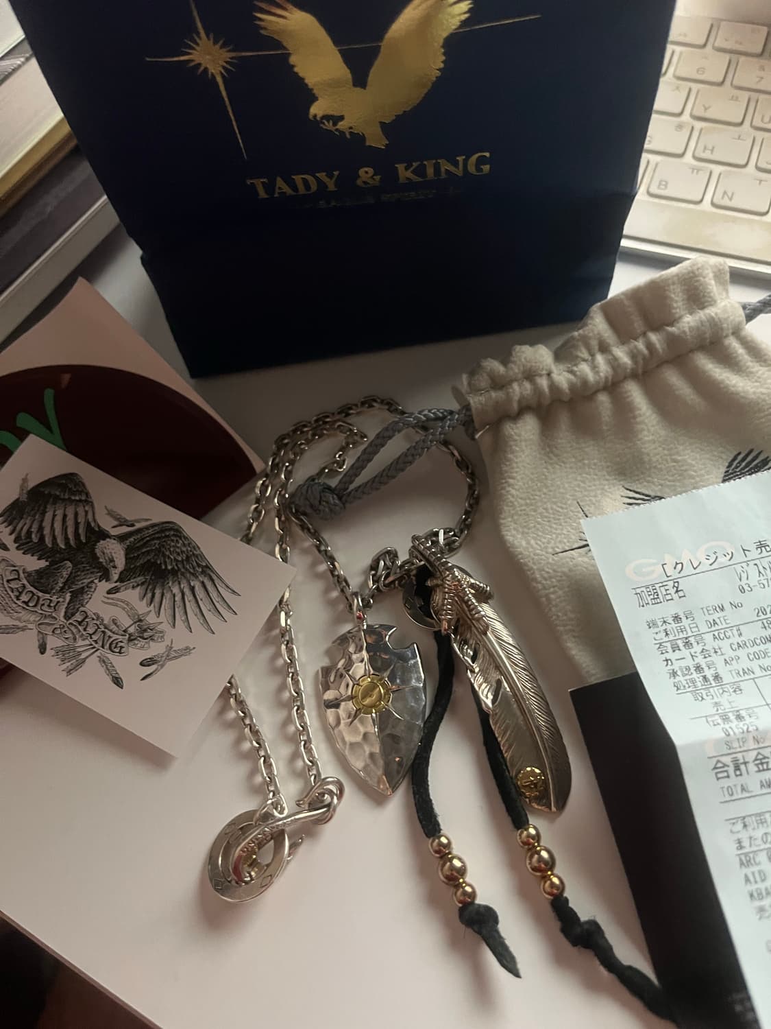 타디킹&타디&킹 목걸이 셋트 18k좌향닭발셋트 상품이미지1