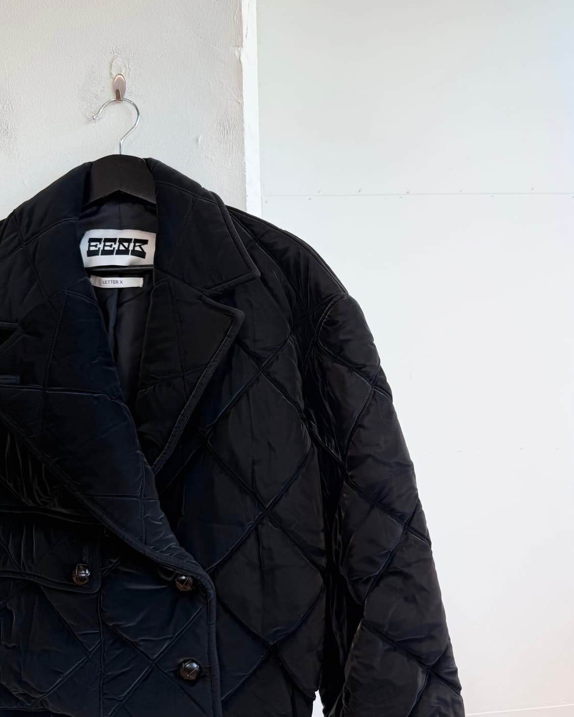 잉크 블랙 XO 싱글 포켓 퀼팅 자켓  상품이미지5