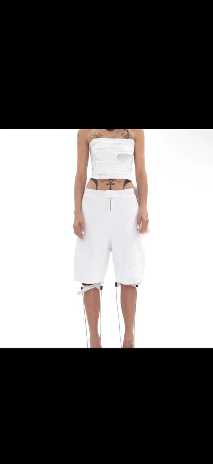 604서비스 바이커 밴딩 스웻쇼츠 상품이미지1