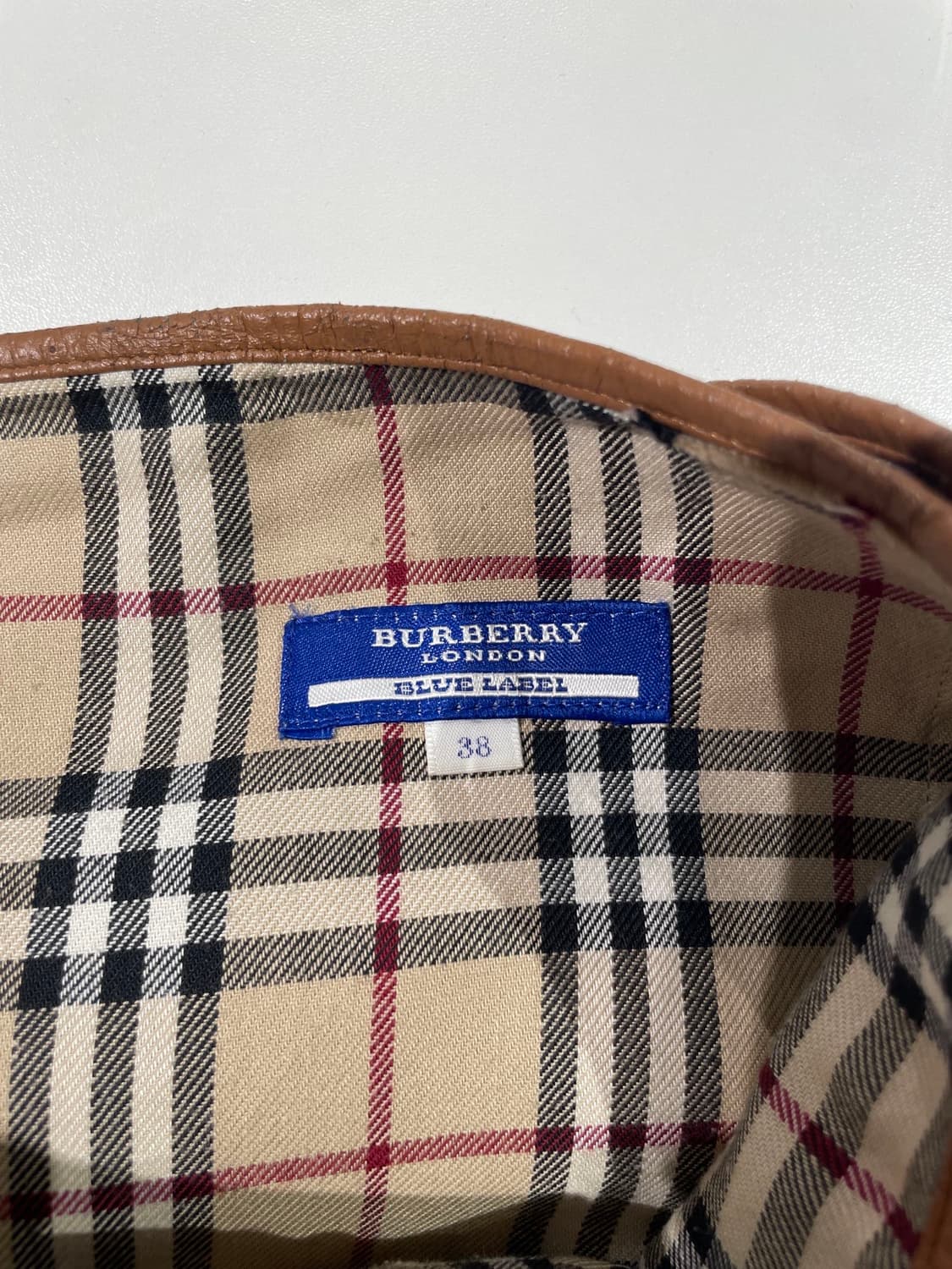 버버리 블루라벨 흑청 랩핑 스트링 데님 미디스커트 상품이미지7