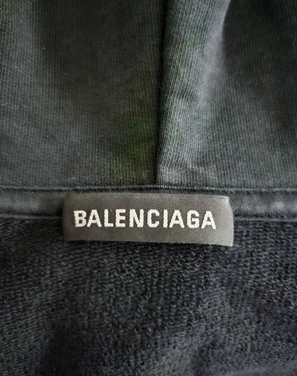 (번개케어검수통과)발렌시아가 BB 로고 블랙 오버핏 후드티 L 상품이미지7