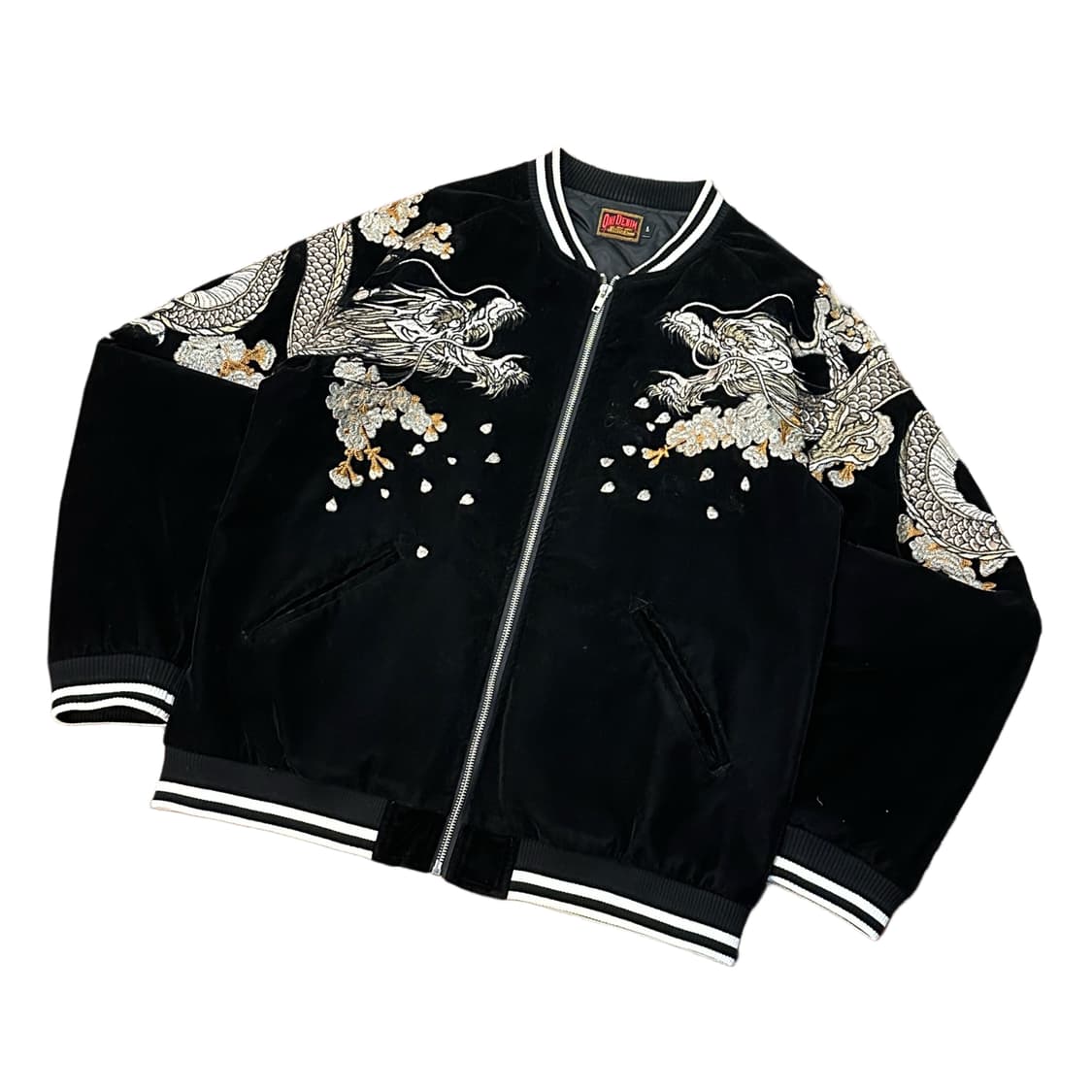 ONI DENIM 벨벳 스카쟌 퀼팅 자켓 (L) 오리엔탈 상품이미지1