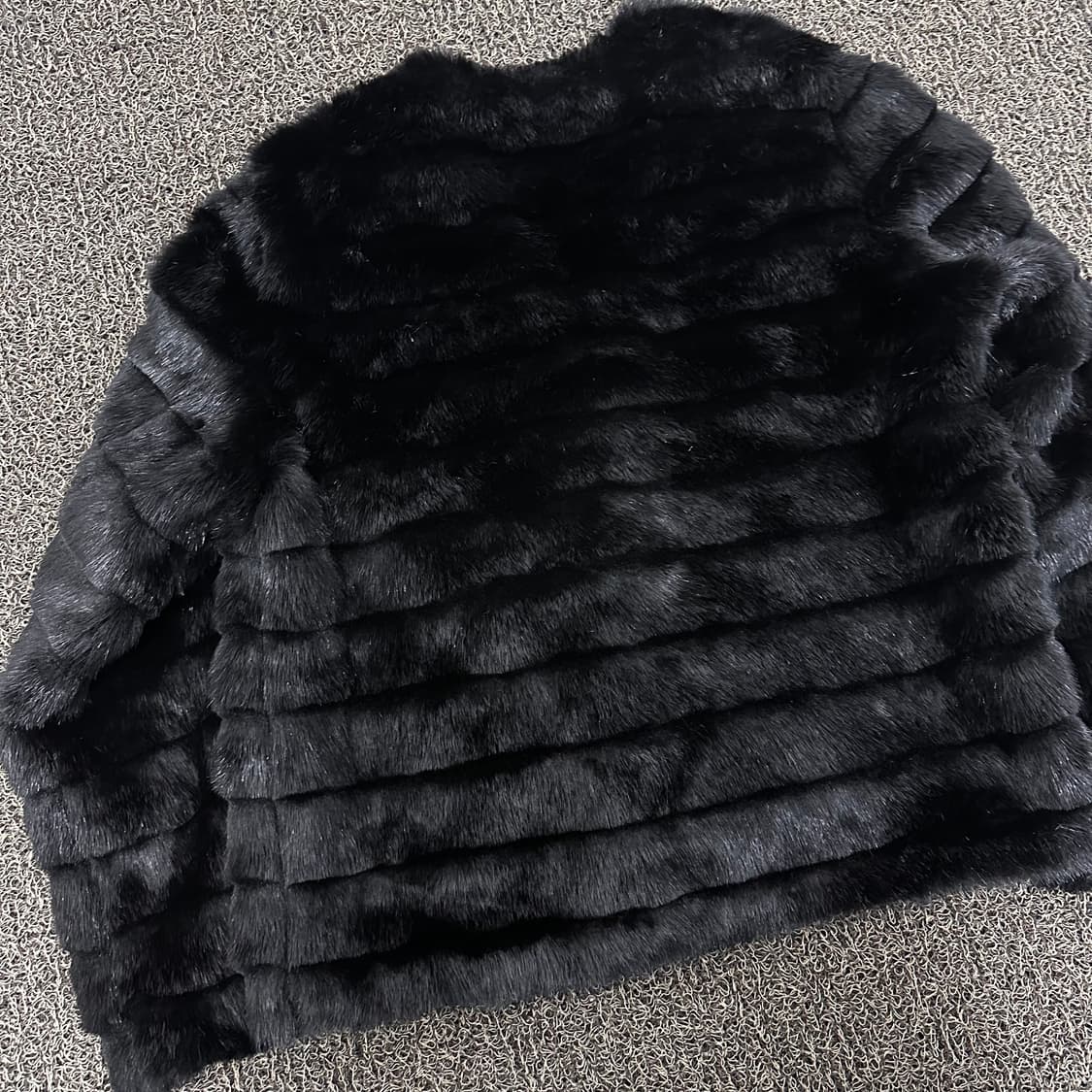 MANGO 망고 여성 밍크 털 자켓 블랙 M 상품이미지8