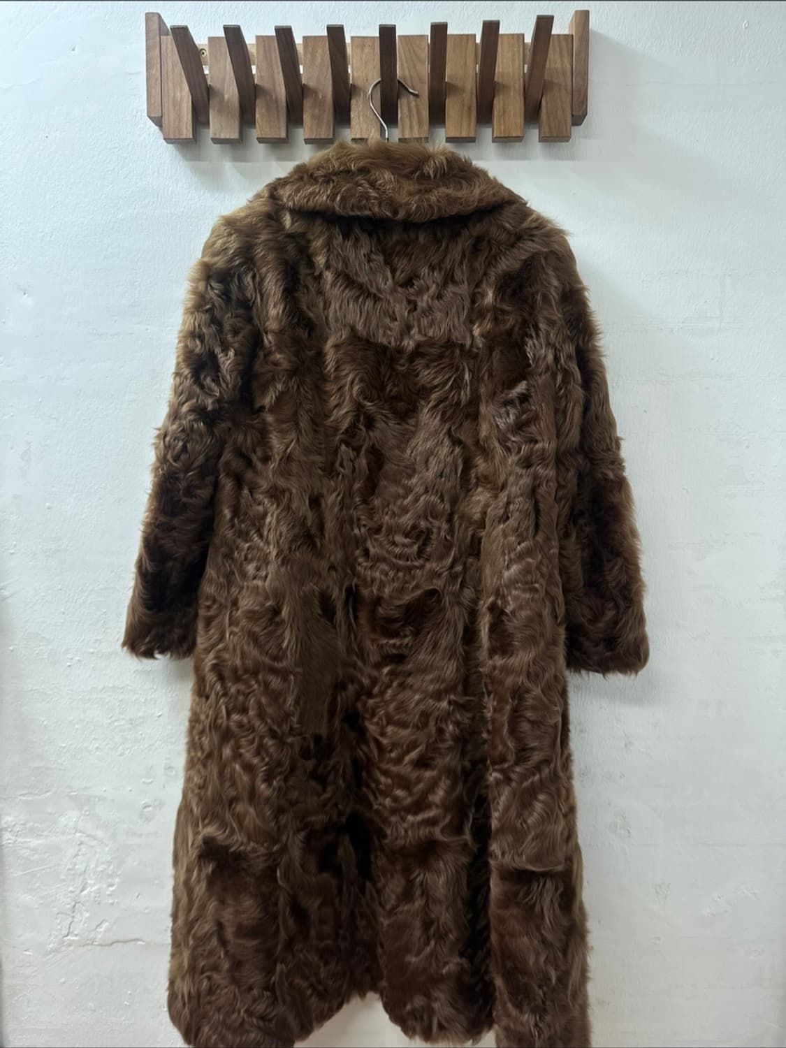 Real Shearling 100% 리얼 양털 롱 코트  상품이미지4