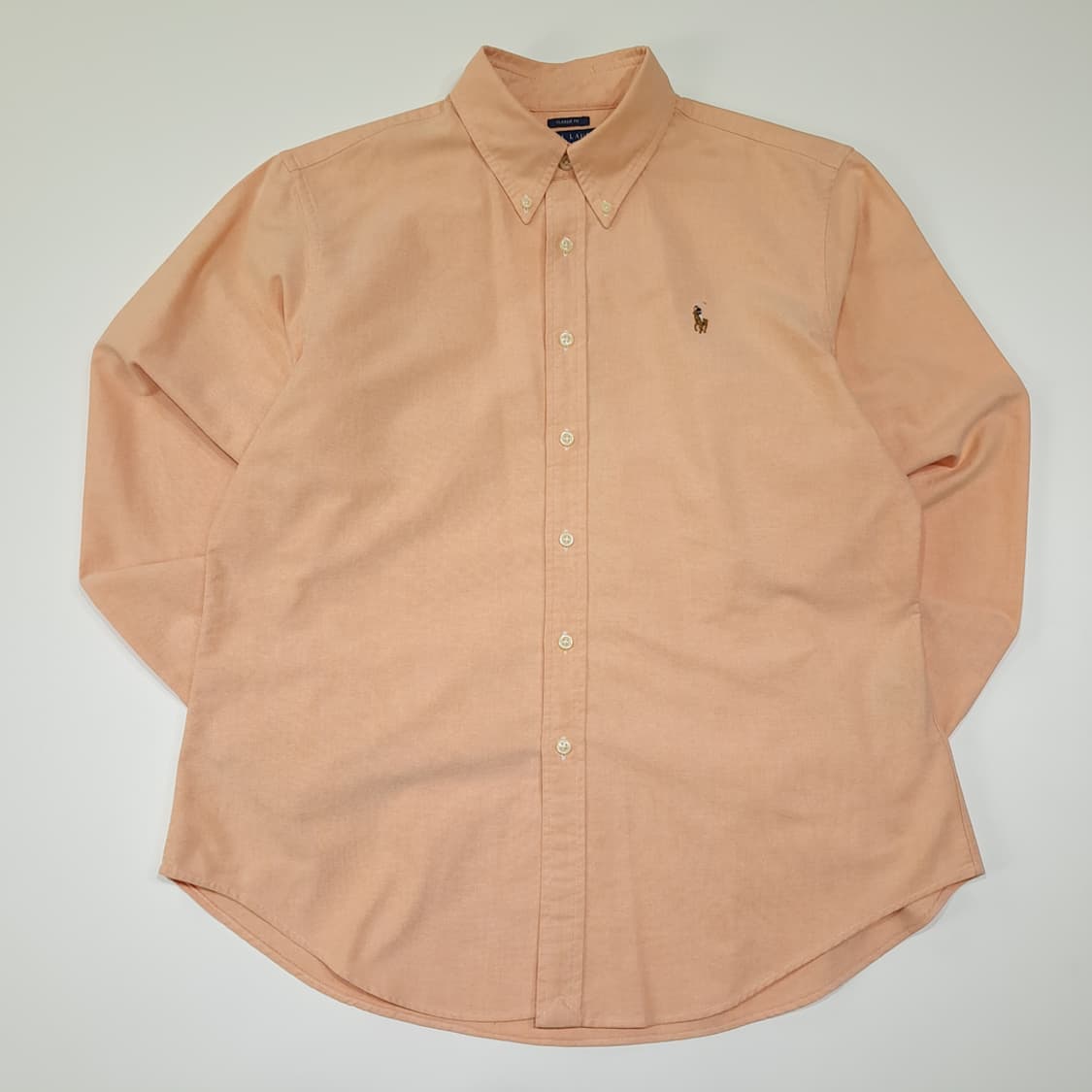 CL406 XL 폴로 00s 코튼 버튼다운 오렌지피치 셔츠 남방 상품이미지1