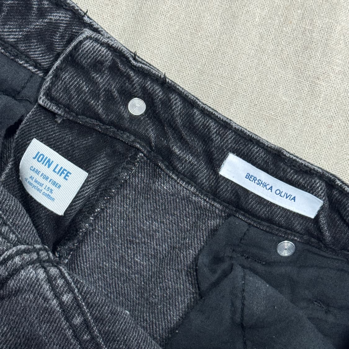 버쉬카 우먼 워싱 흑청 데님팬츠 38 상품이미지6