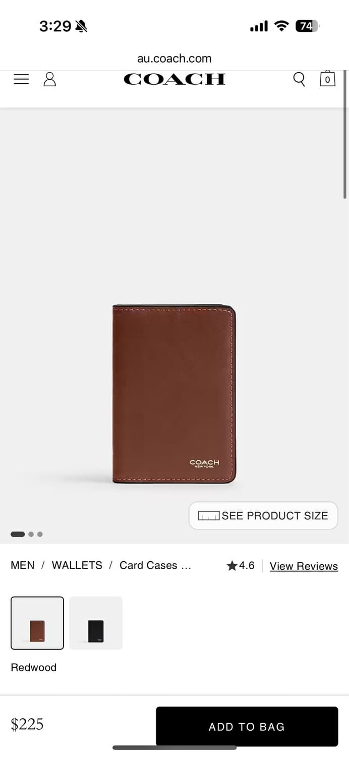 코치 카드지갑 상품이미지1