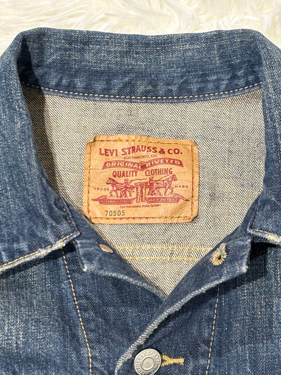 리바이스 데님 워싱 청자켓 상품이미지6