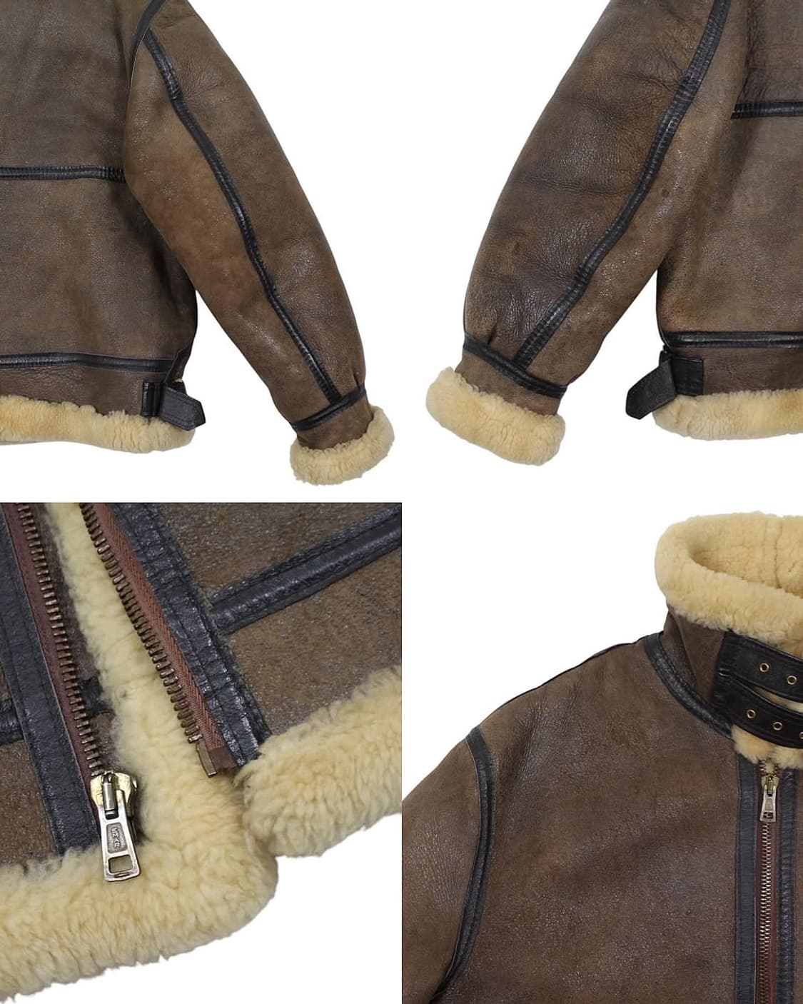 1980s US Sheepskin B-3 무톤 플라이트 자켓 빈티지 미제 상품이미지8