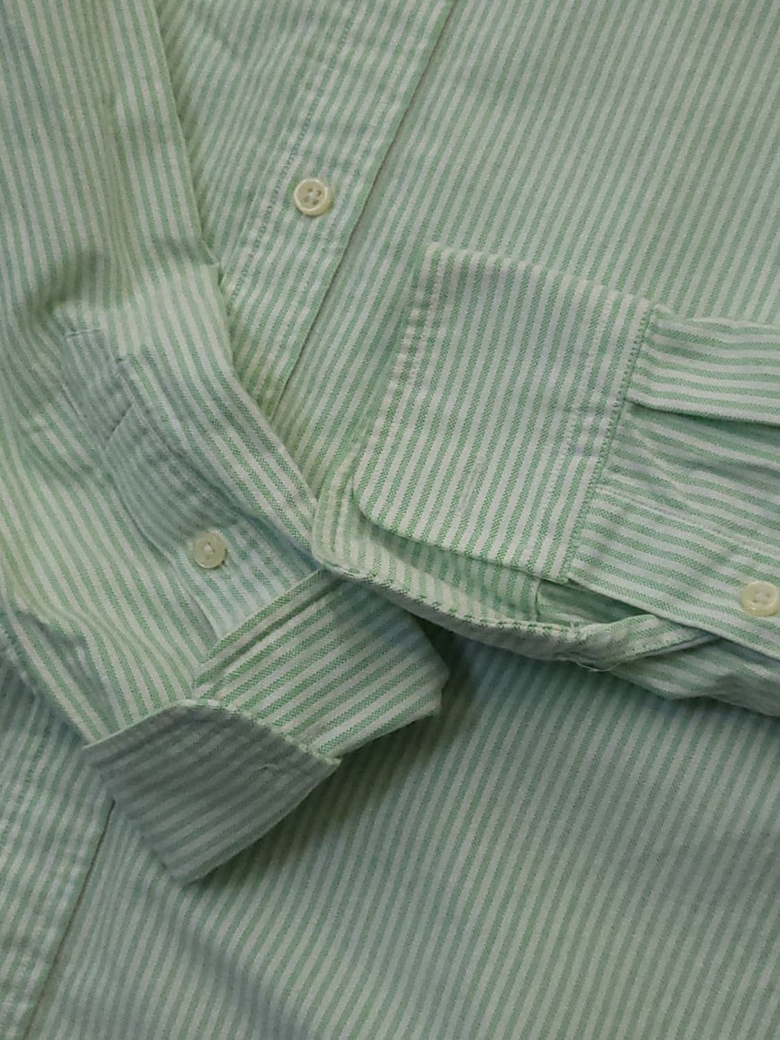폴로 랄프로렌 스트라이프 셔츠 그린 s 상품이미지5