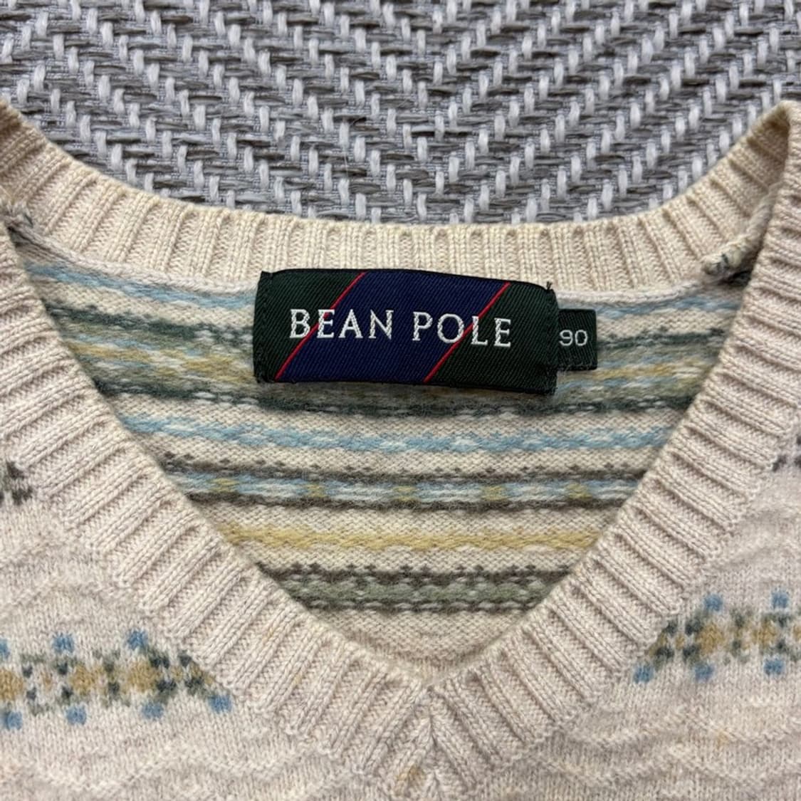 빈폴 페어아일 브이넥 니트 v2352 상품이미지8