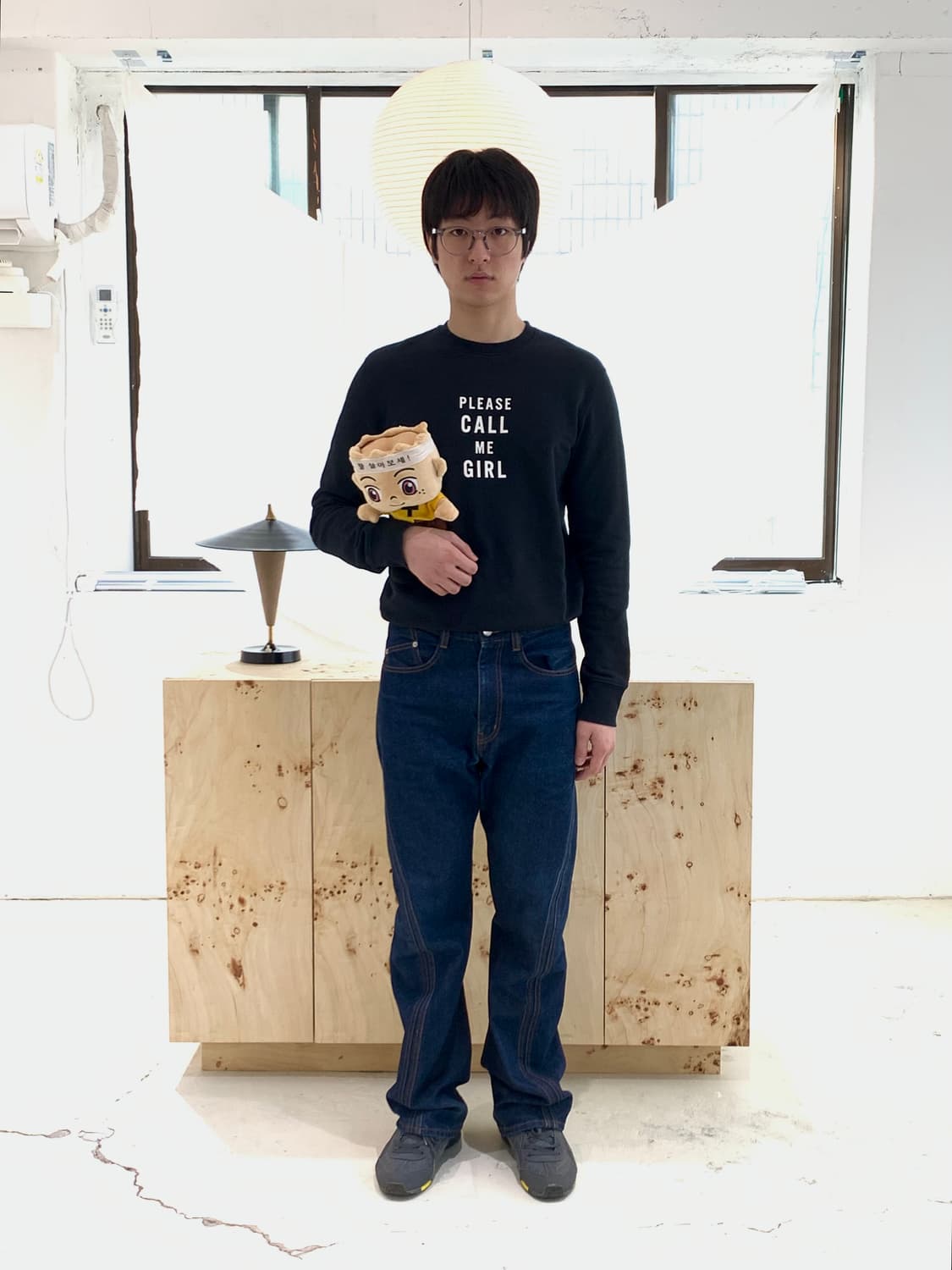 NVRFRGT 네버포겟 커브드 데님팬츠 상품이미지6