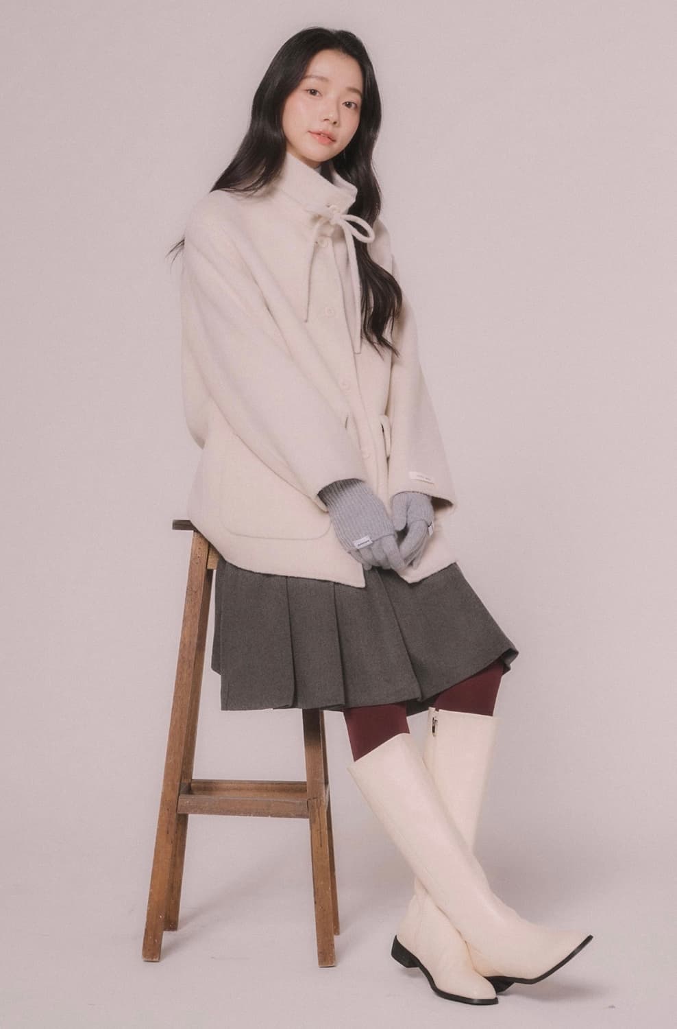 (새상품) 하프기장 핸드메이드코트 (정가174,000원) 상품이미지5