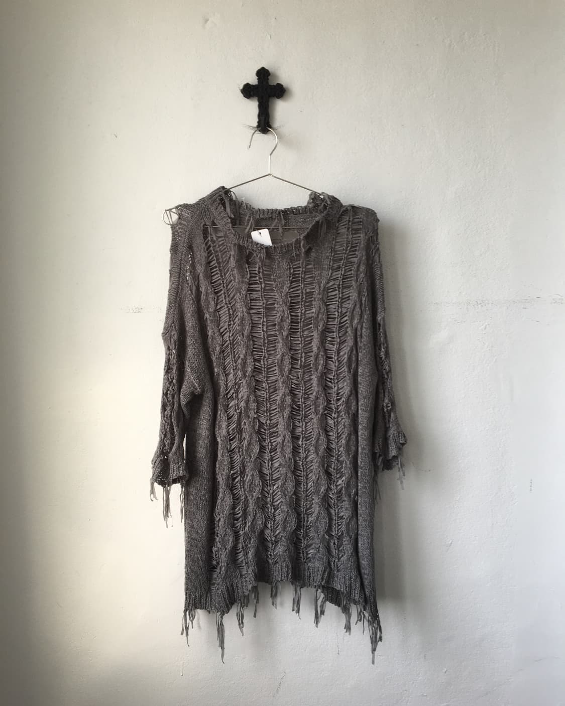 Fringe grunge mood knit 상품이미지2