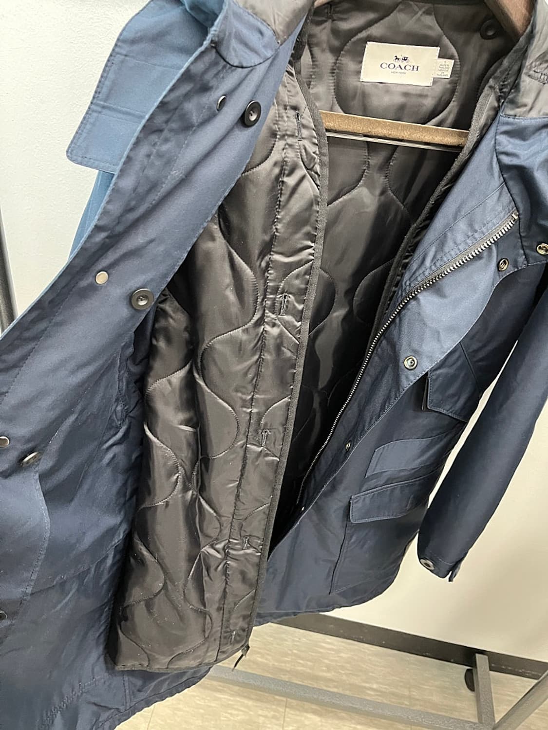 95-100) 코치 멀티포켓 후드야상 상품이미지5