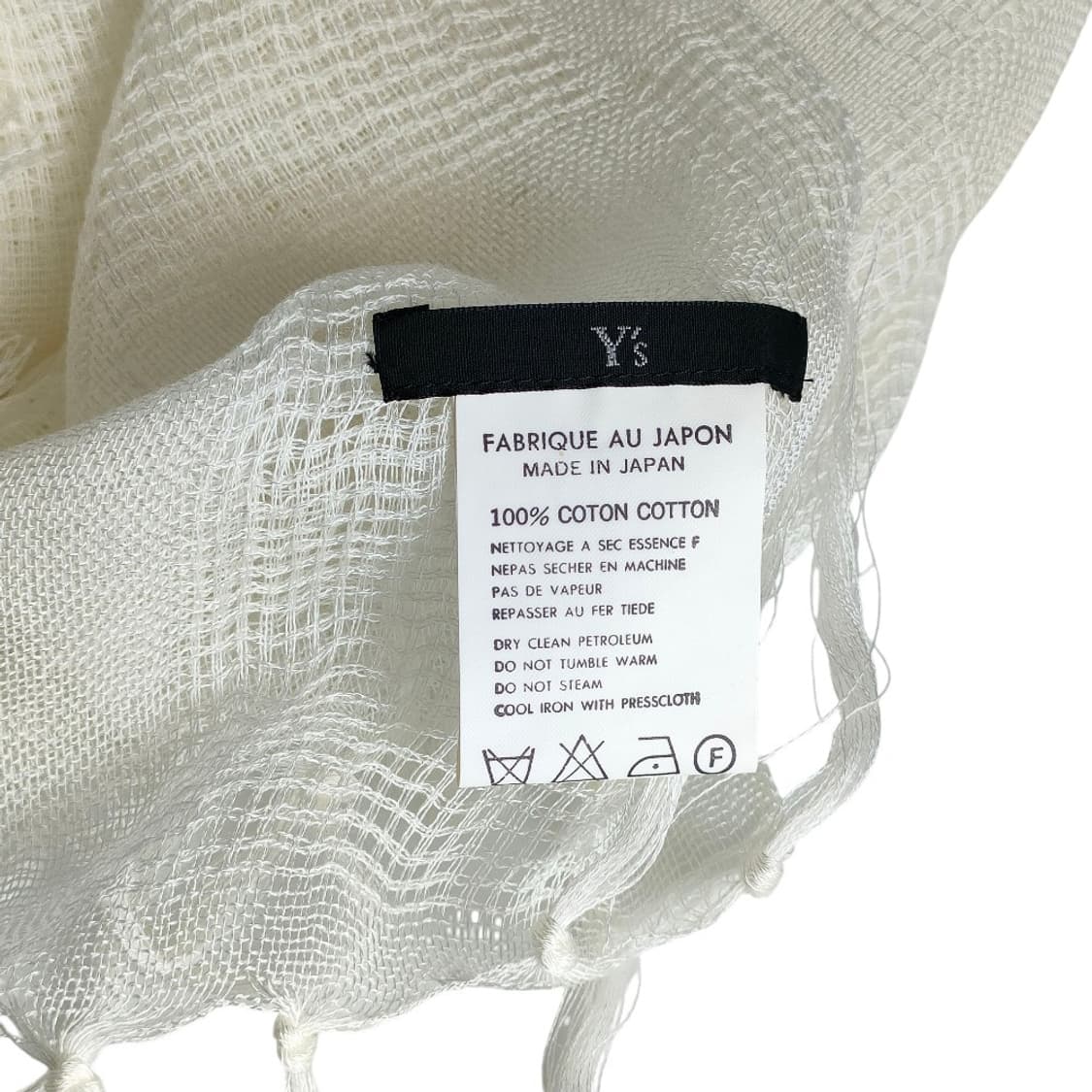 요지 야마모토 와이즈 레이디스 코튼 스톨 머플러 상품이미지7