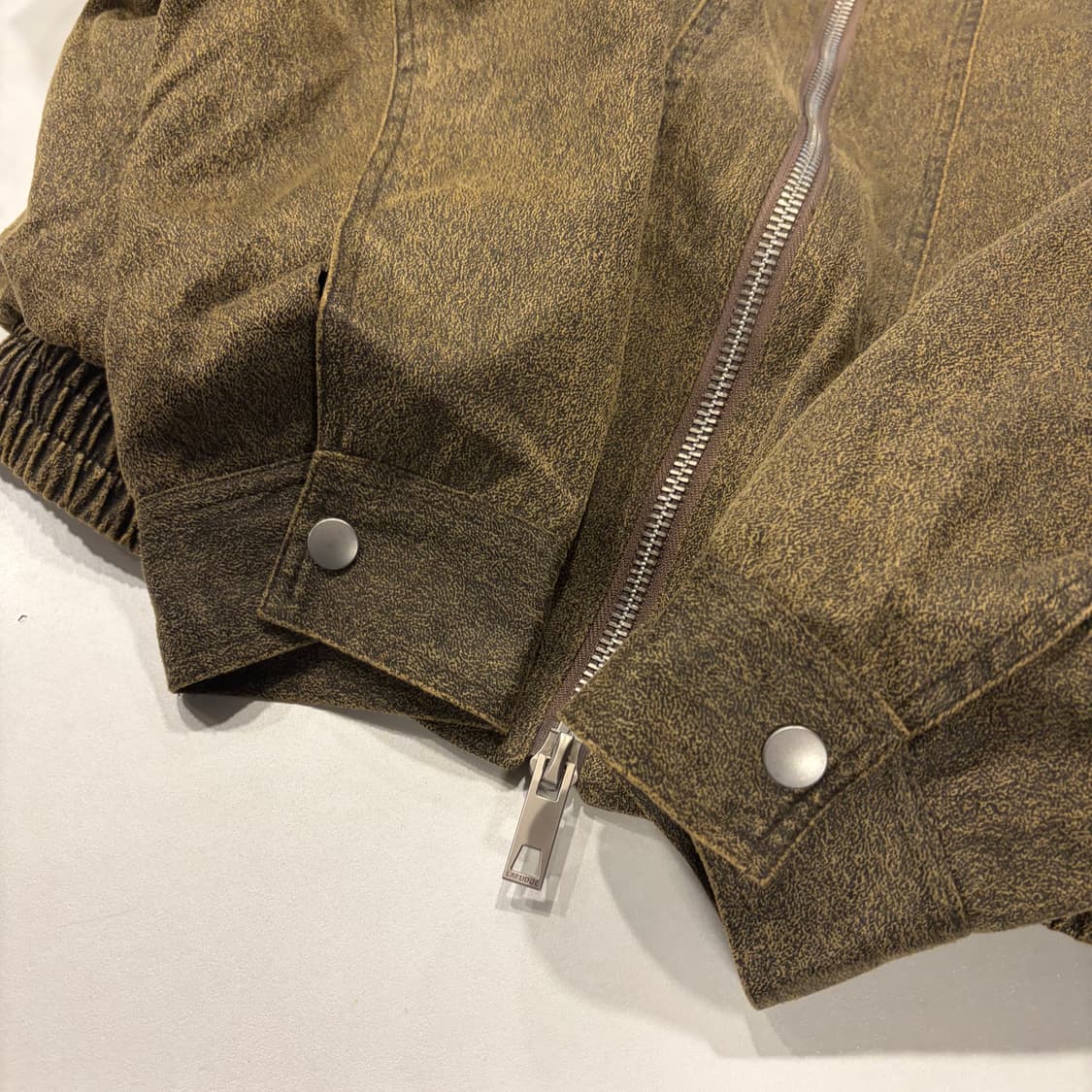 [M] 라퍼지스토어 버핑레더 브라운 봄버 자켓 D479 상품이미지6