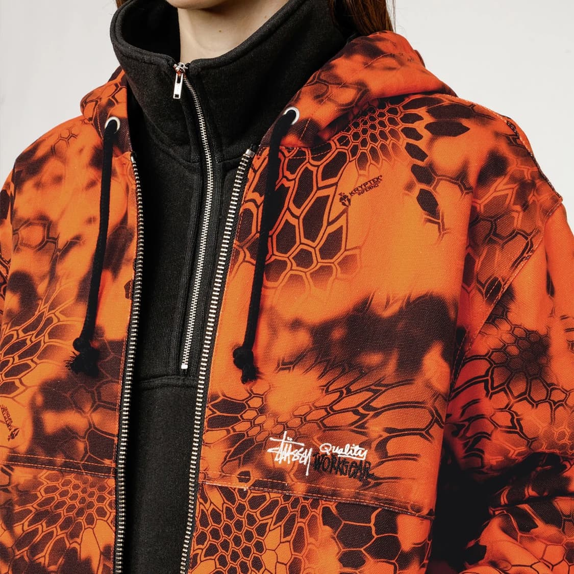 스투시 워크 자켓 크립텍 카모  새상품XL 상품이미지1