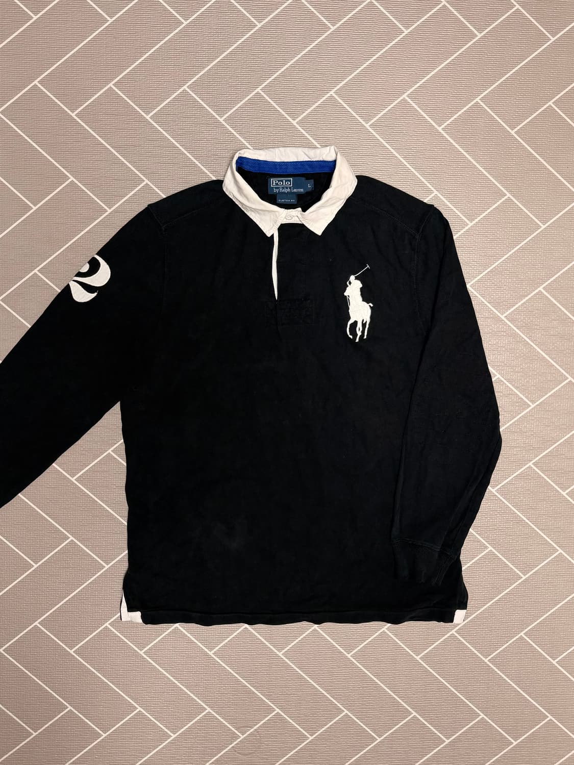 폴로 빅포니 긴팔 럭비티 블랙 상품이미지2
