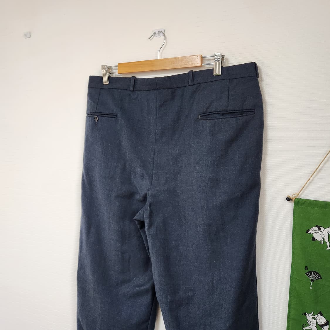 90's Moores 퓨어울 투턱 슬랙스 상품이미지4