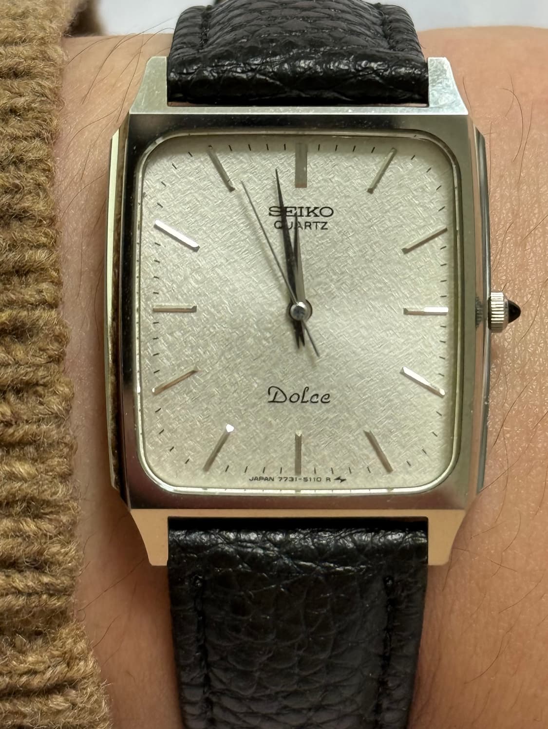 Seiko 세이코 Dolce 스노우 플레이크 카보숑 크라운 1987 상품이미지7