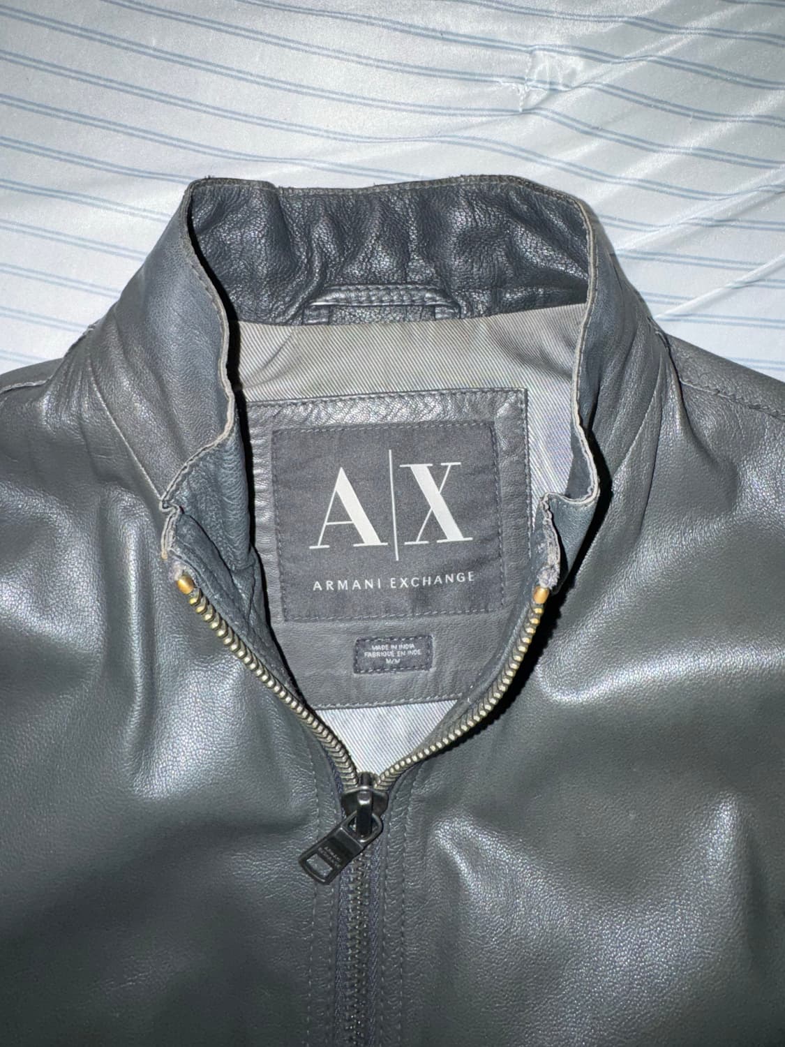 아르마니 익스체인지 고트레더 자켓 상품이미지4