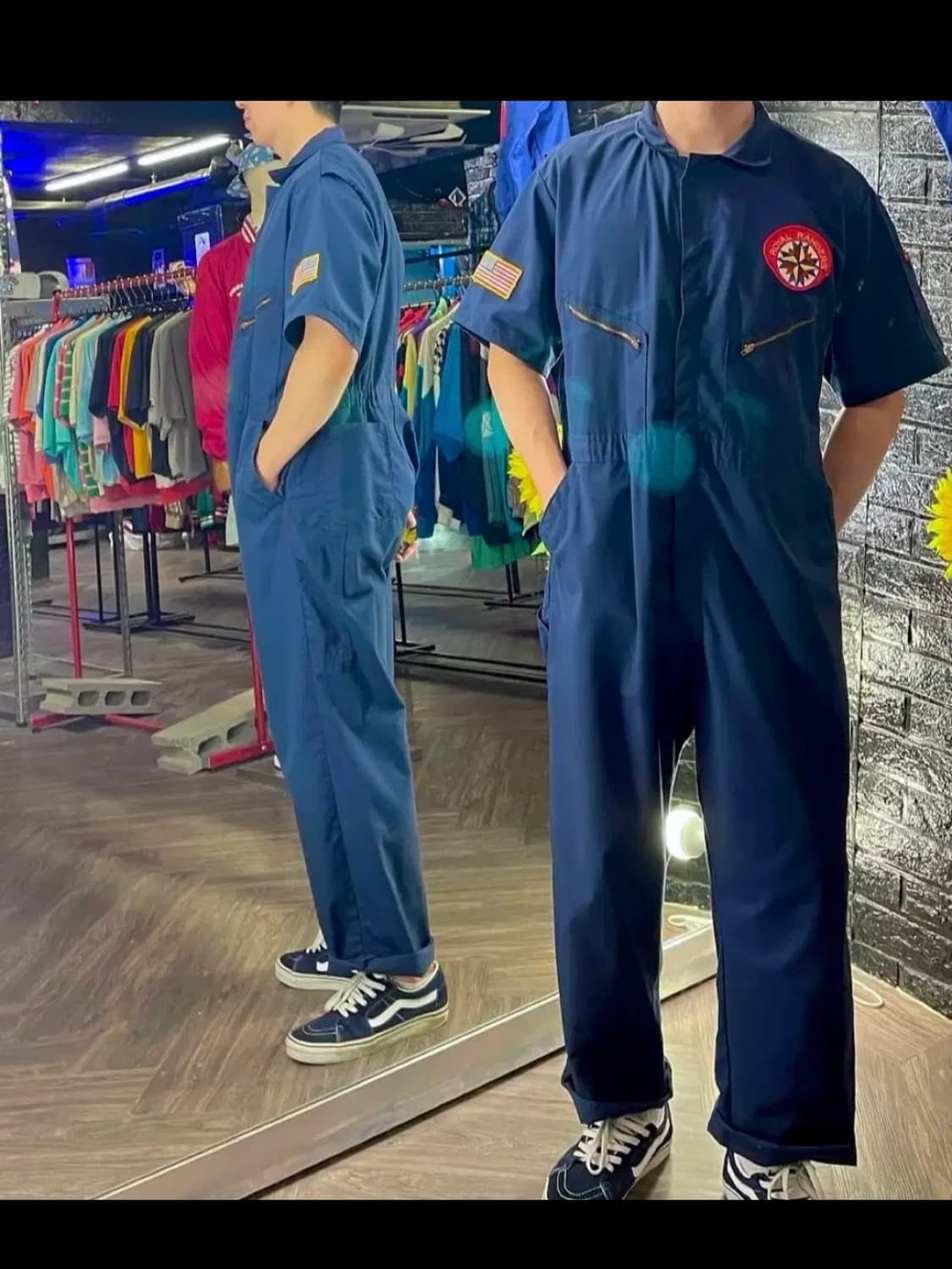 [90s USA vintage] Big smith 커버롤 blue XL 상품이미지4