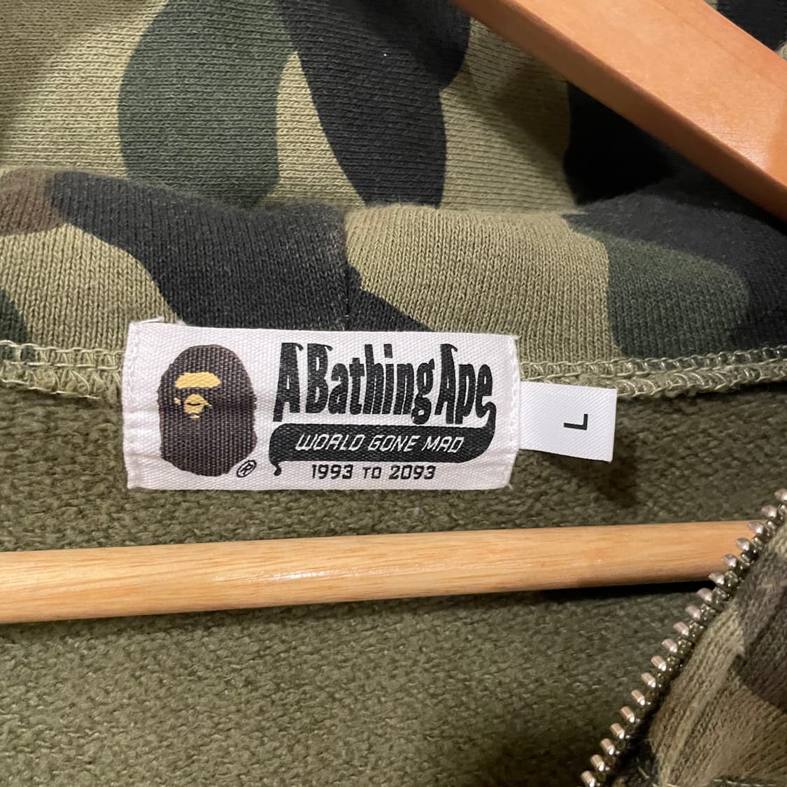 베이프 샤크후드집업 L ponr 상품이미지4