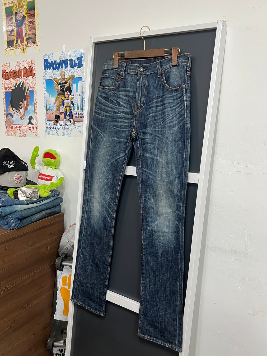 Levis 리바이스 505 제팬 워싱 데님 팬츠 상품이미지8
