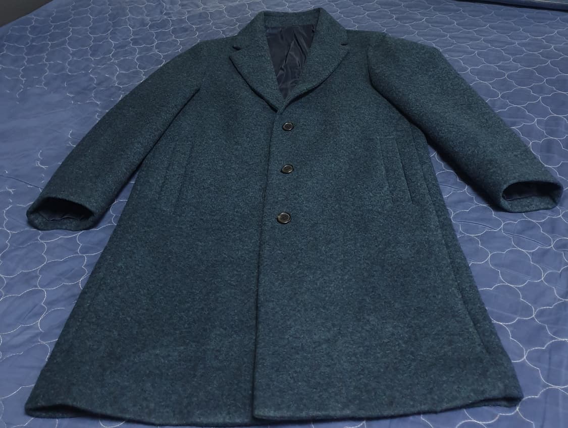 마인드브릿지 모직 롱코트 다크블루 (95) 상품이미지1