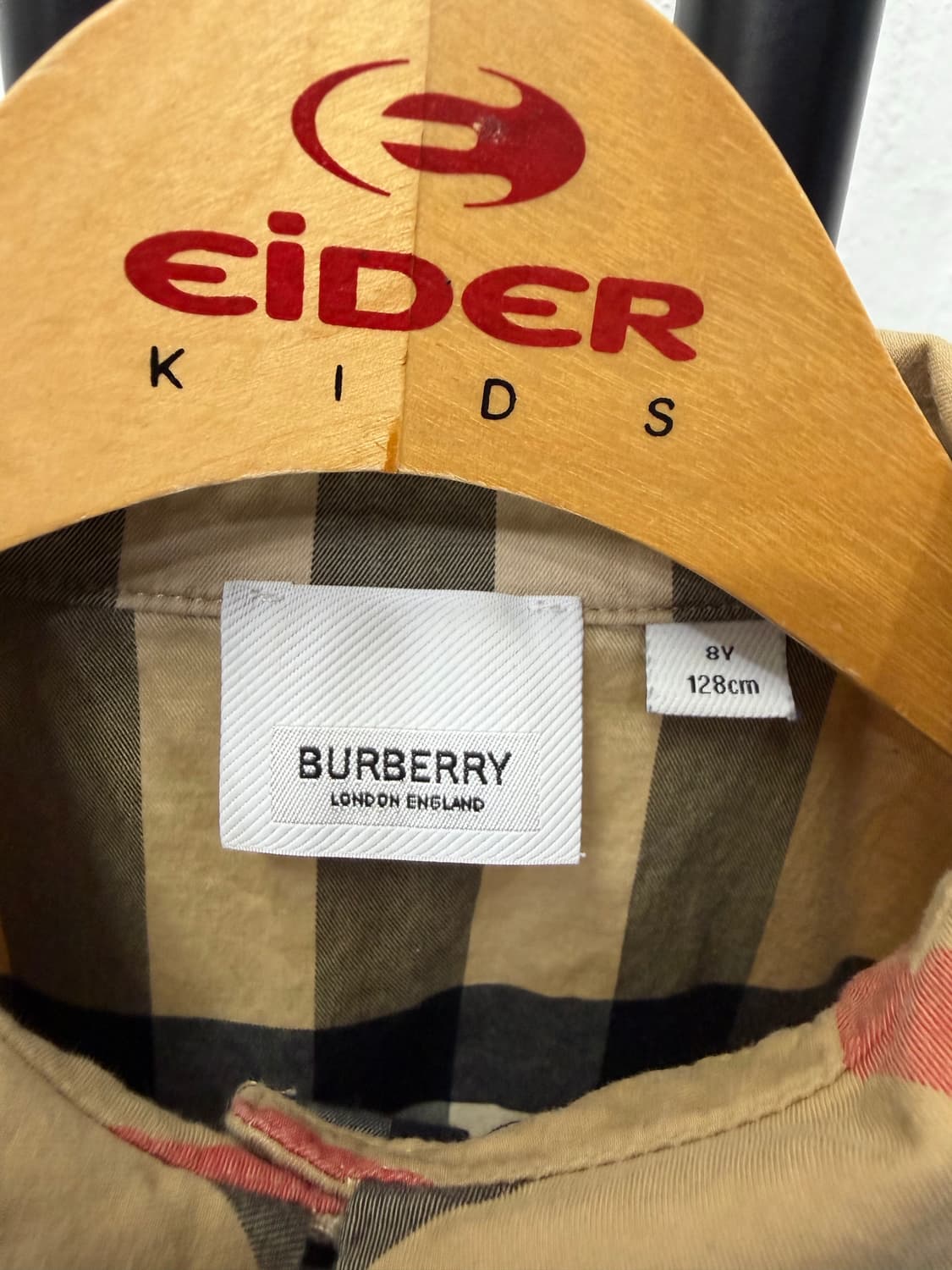 정품) 버버리 키즈 신형 노바체크 반팔 원피스 8Y 상품이미지6