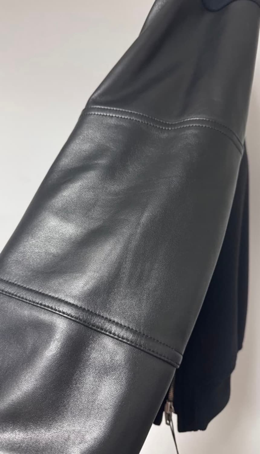 준지 양가죽 바시티 자켓 그레이 48 상품이미지2