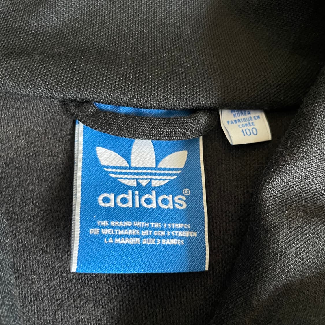 아디다스 파이어버드 블랙 삼선 져지 트랙탑 자켓 100 상품이미지5